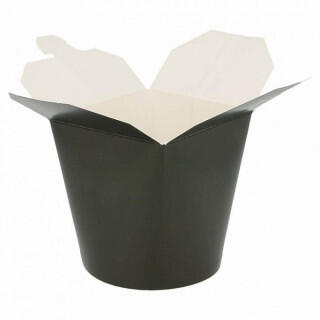 Коробка картонная для лапши BLACK 480 мл Ø8*9 см, 50шт/уп, Garcia de Pou Испания